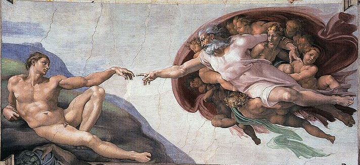 de schepping volgens Michelangelo