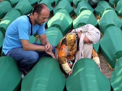 Massabegrafenis in Srebrenica